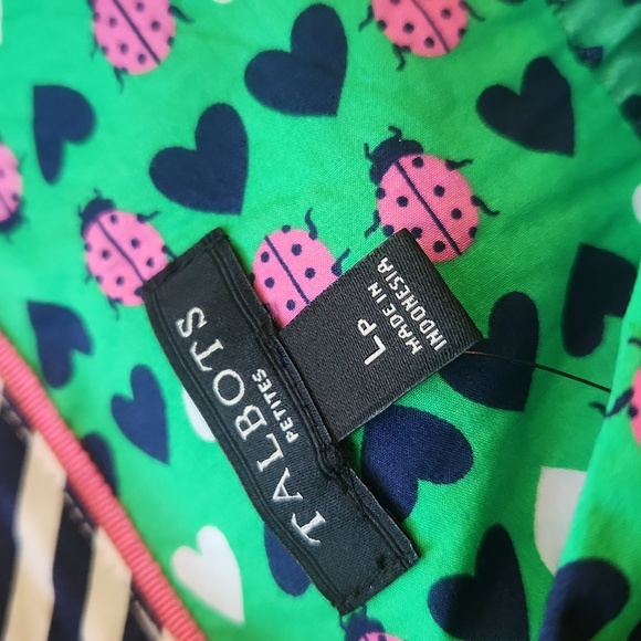 Talbots Petite Classic Button-Down Front Ladybug Print Shirt New With Tags - Picture 7 of 9